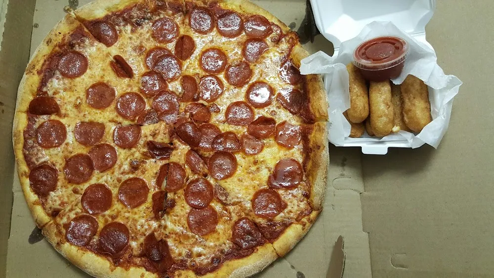 Pepperoni Pizza & Mozzarella Sticks